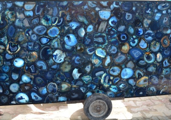 Blue Agate Slabs Export