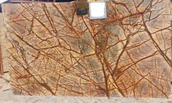 Rain Forest Brown Marble Slabs Export