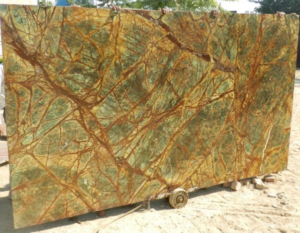 Rain Forest Green Marble Slabs