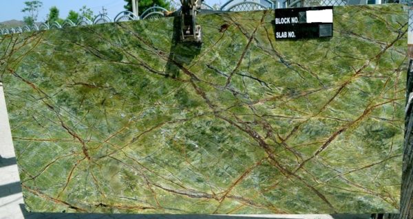 Rain Forest Green Marble Slabs Export