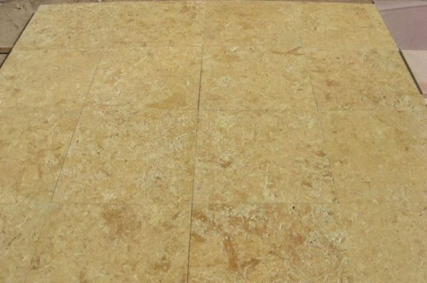 Flowery Gold Sandstone Tiles