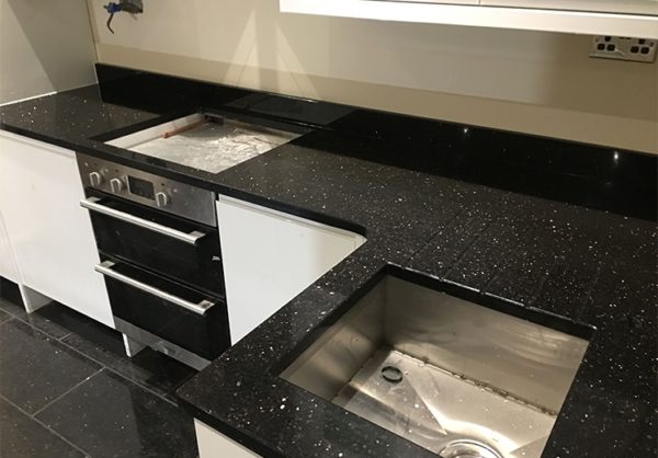 Black Galaxy Granite Kitchen top