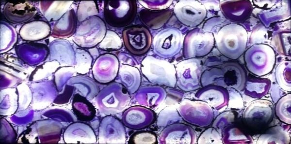 Purple Agate Semi-Precious Stone