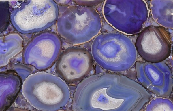 Purple Agate Semi-Precious Stones